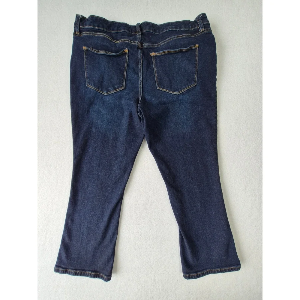 Universal Thread Mens Dark Wash Straight Leg Stretch Denim Jeans 14W